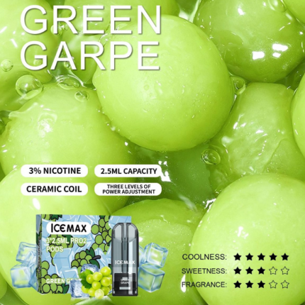 IceMax vape pods - Green Grape